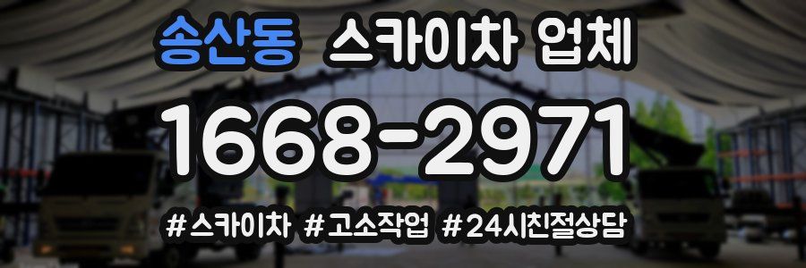 송산동 스카이차 업체