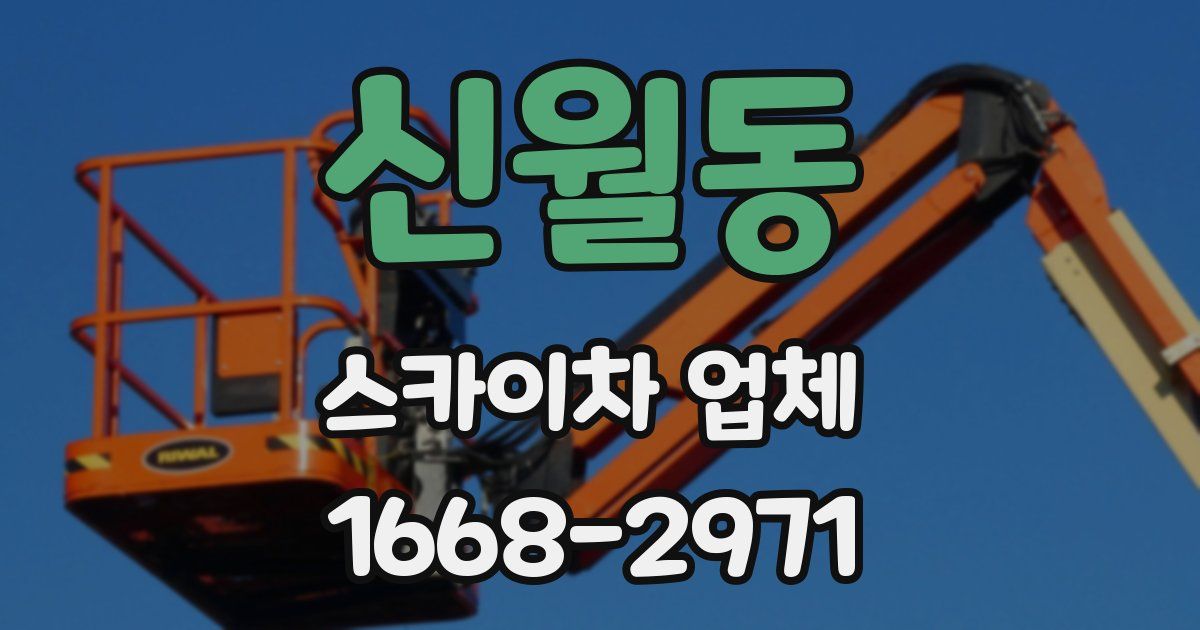 신월동 스카이차 업체