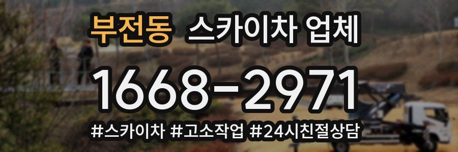 부전동 스카이차 업체