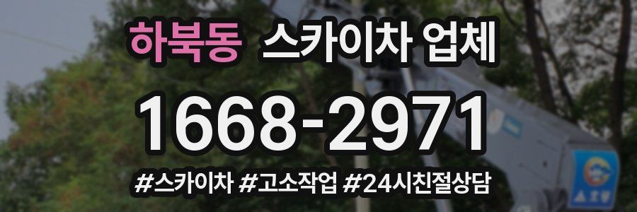 하북동 스카이차 업체