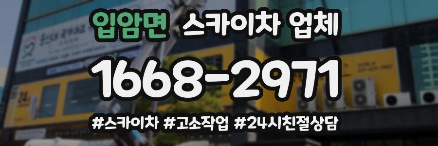 입암면 스카이차 업체