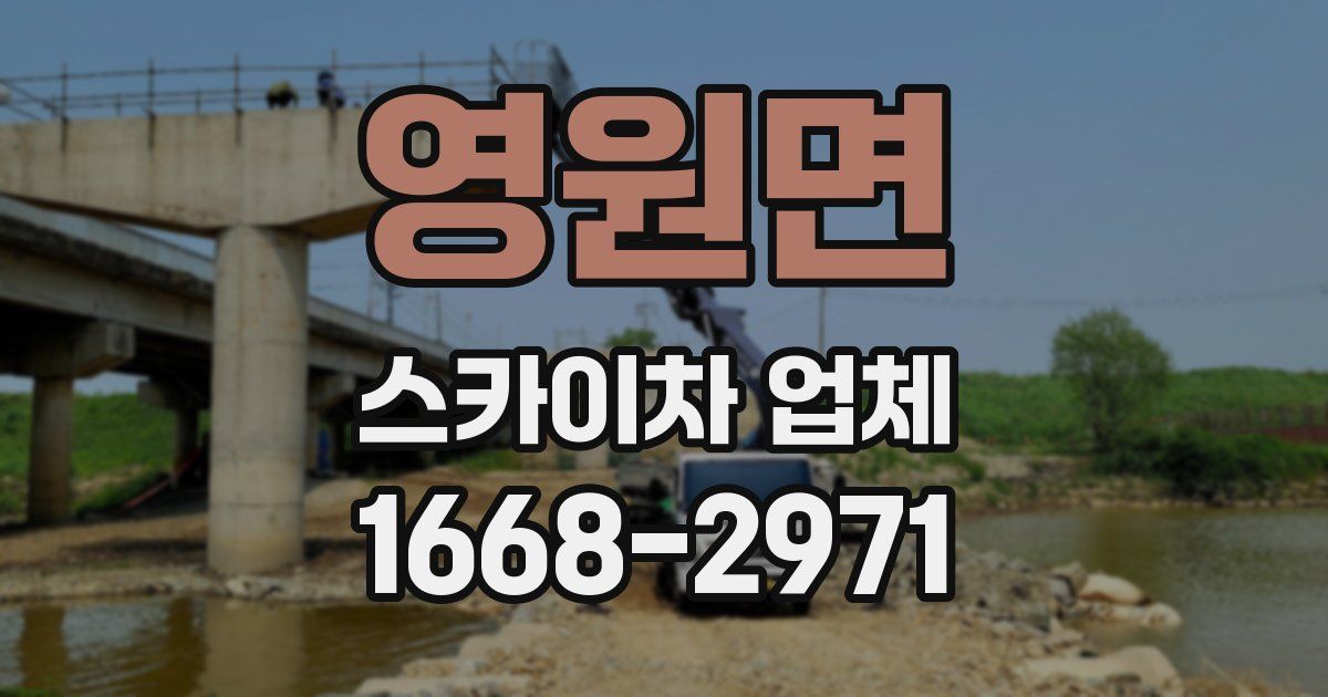 영원면 스카이차 업체
