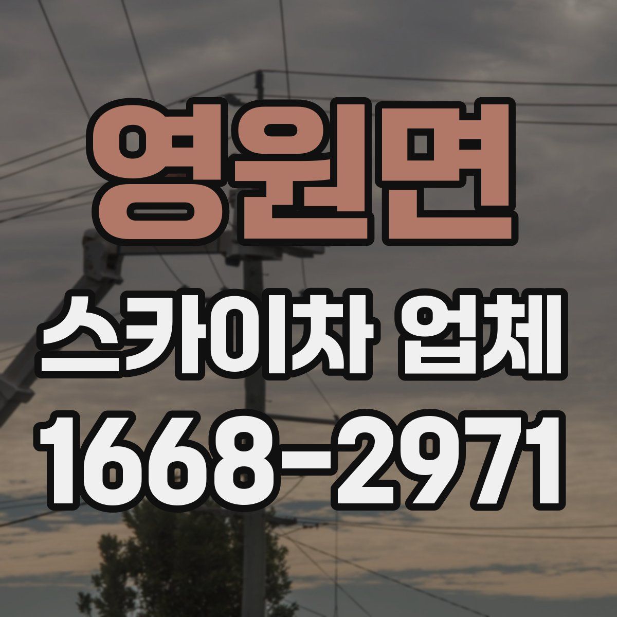 영원면 스카이차 업체