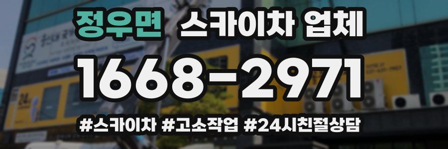 정우면 스카이차 업체
