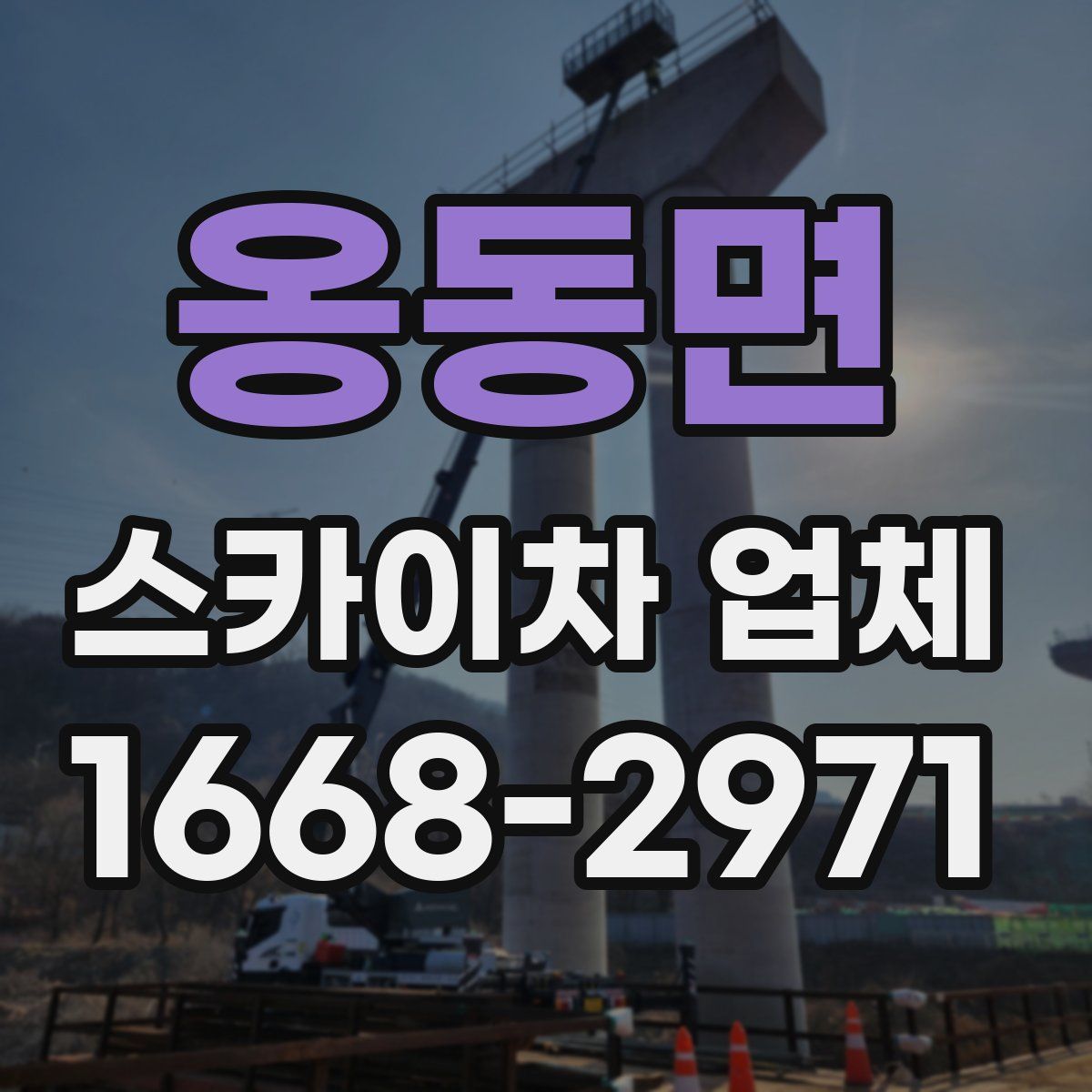 옹동면 스카이차 업체
