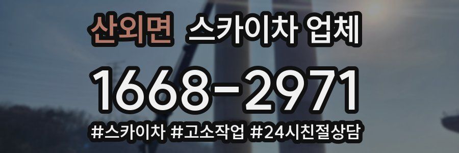 산외면 스카이차 업체