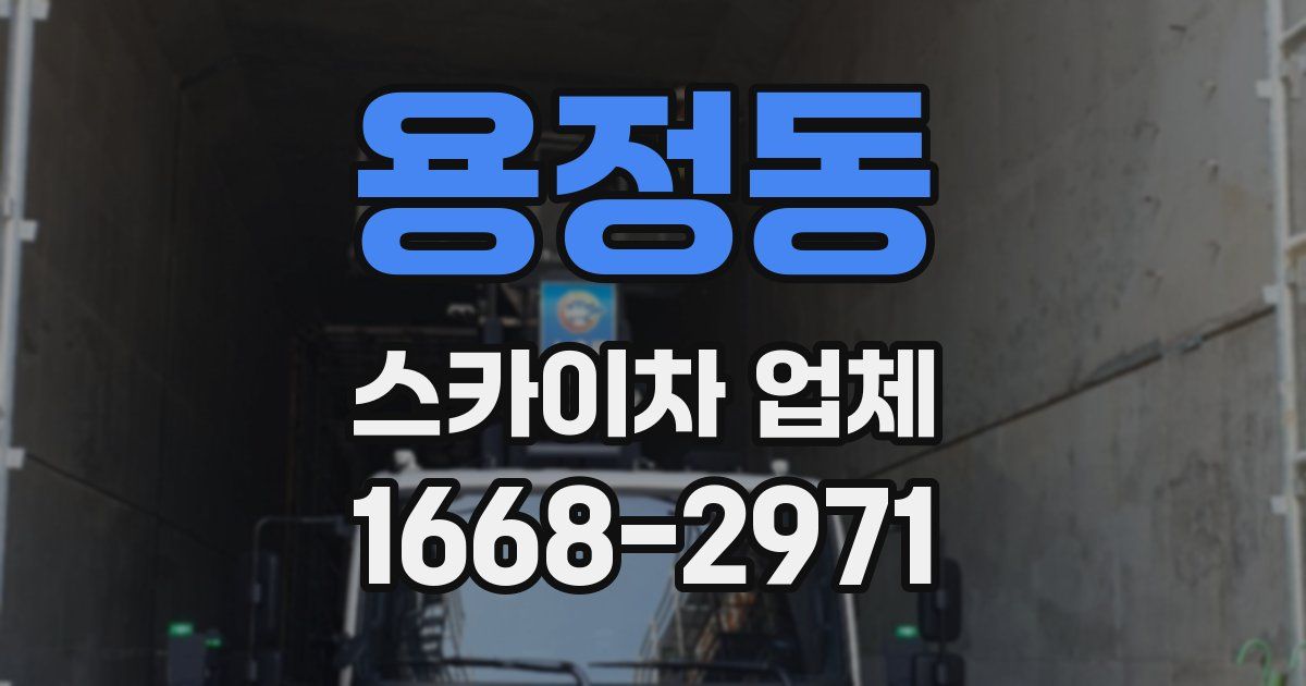 용정동 스카이차 업체