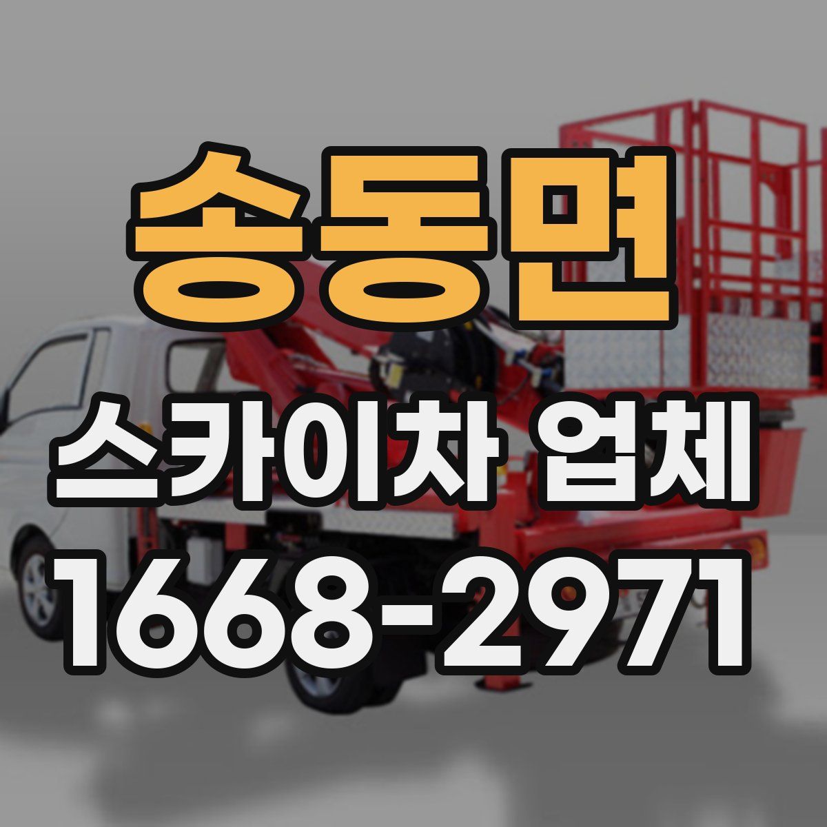 송동면 스카이차 업체