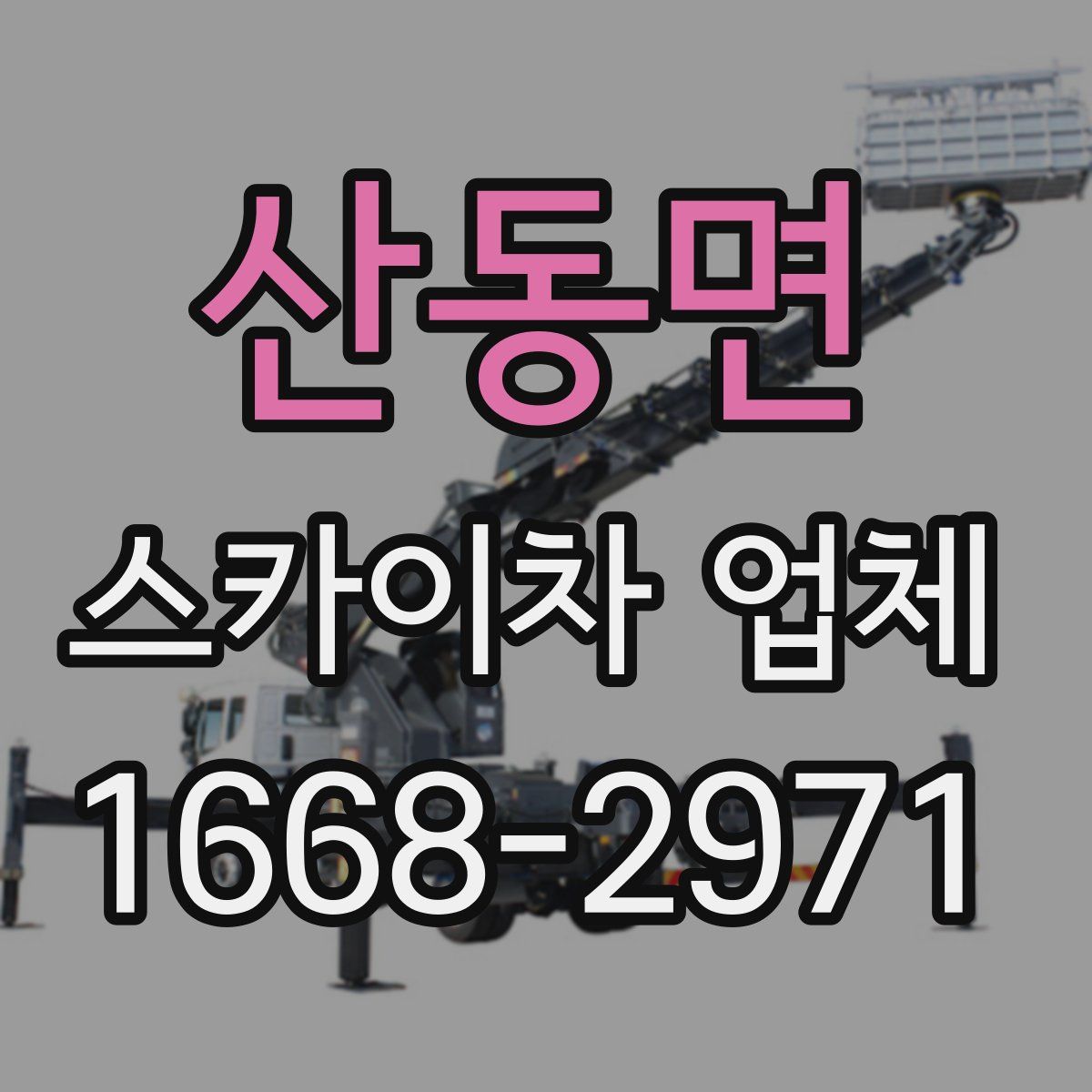 산동면 스카이차 업체