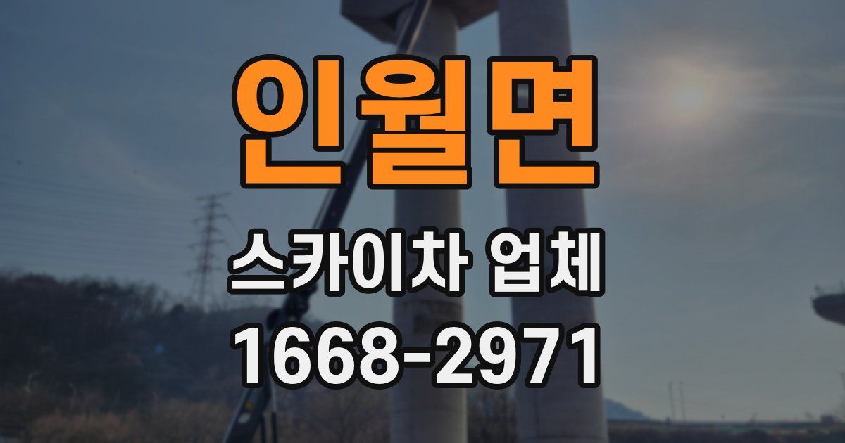 인월면 스카이차 업체