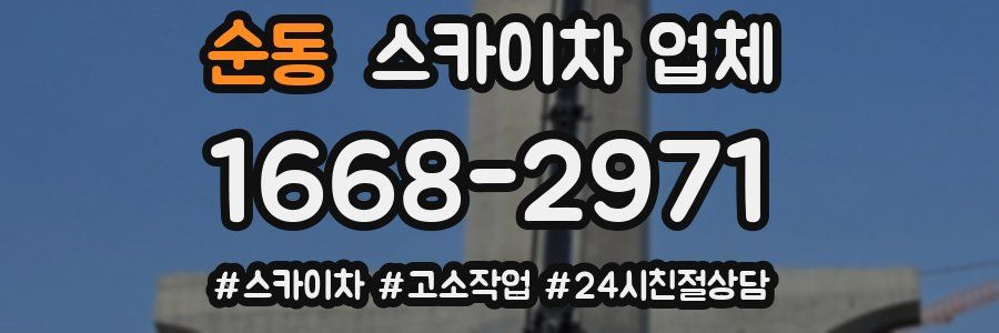 순동 스카이차 업체