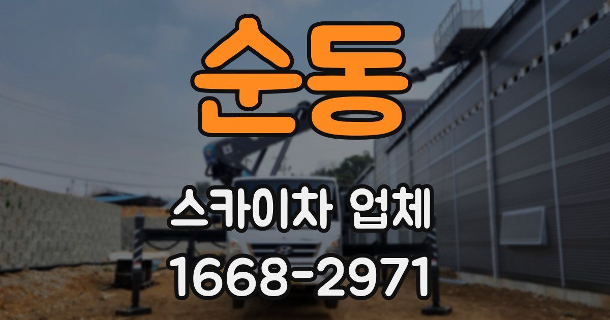 순동 스카이차 업체