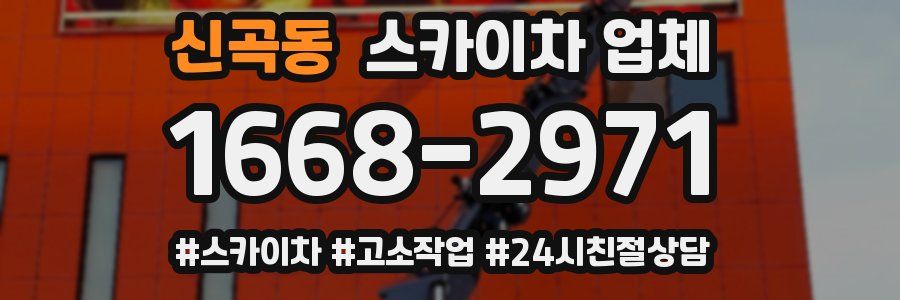 신곡동 스카이차 업체