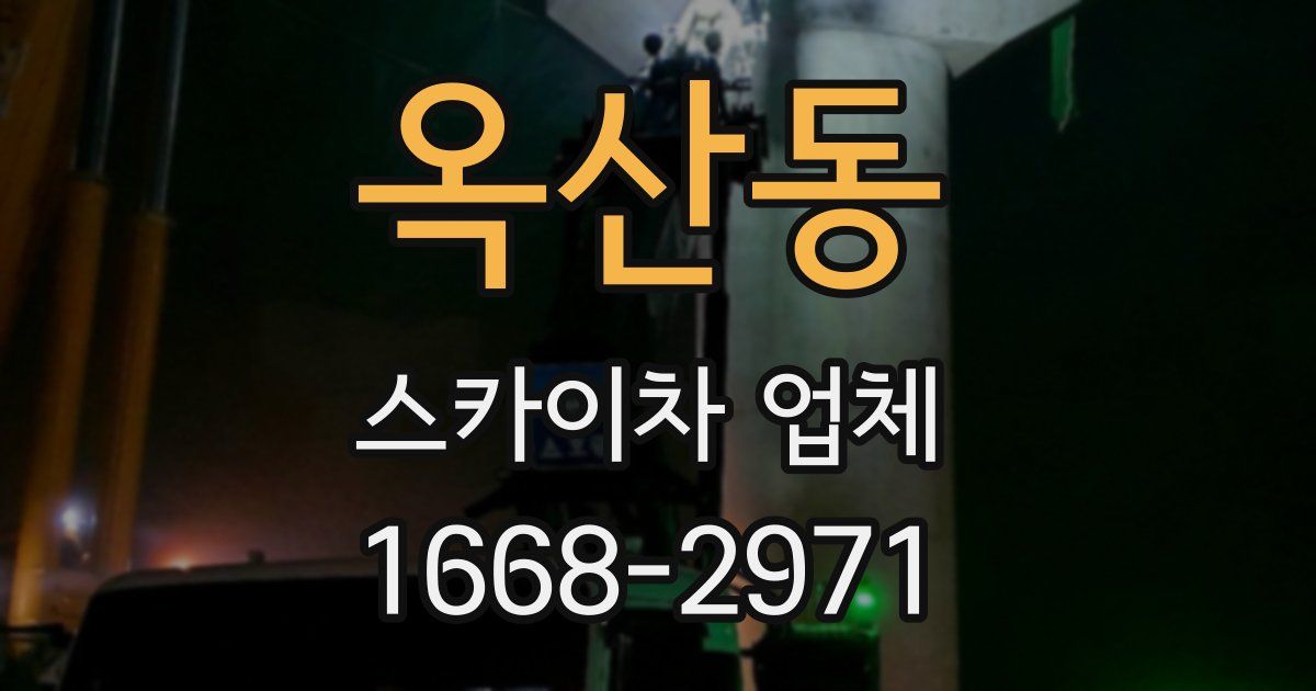 옥산동 스카이차 업체