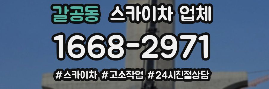 갈공동 스카이차 업체