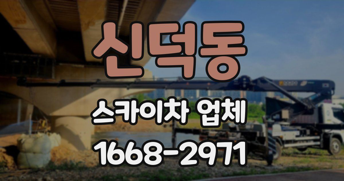 신덕동 스카이차 업체