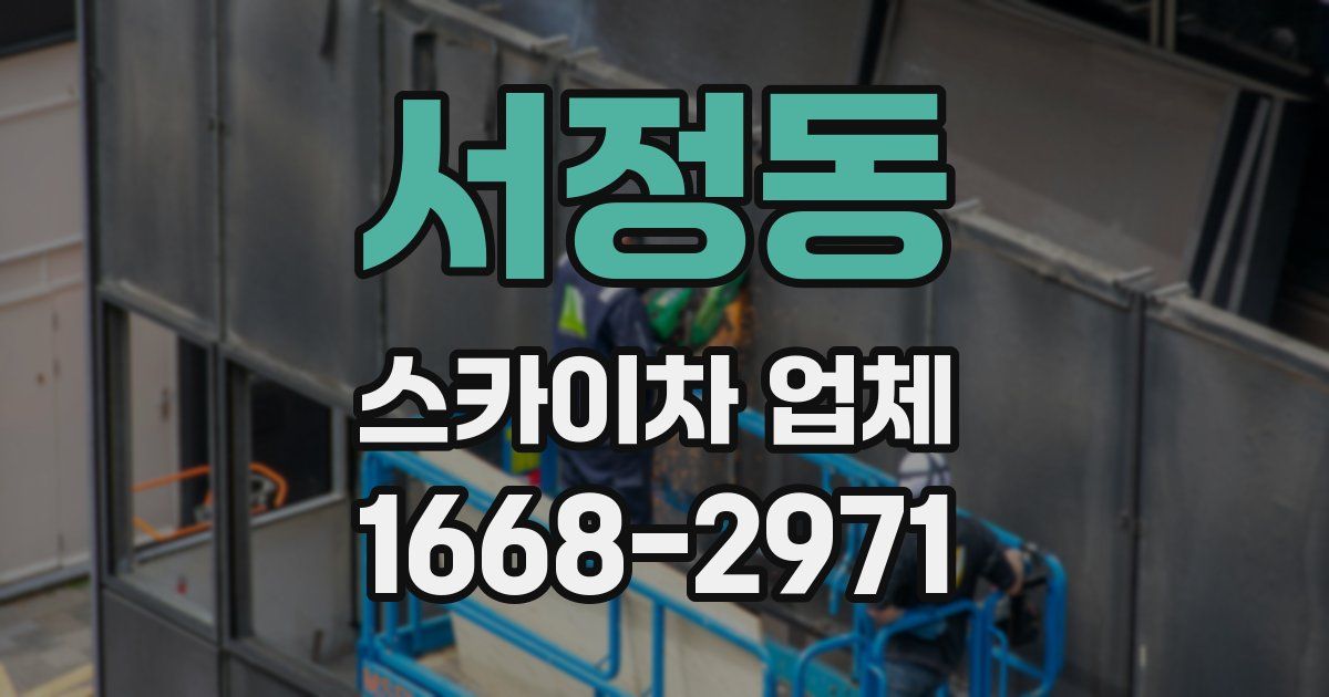 서정동 스카이차 업체