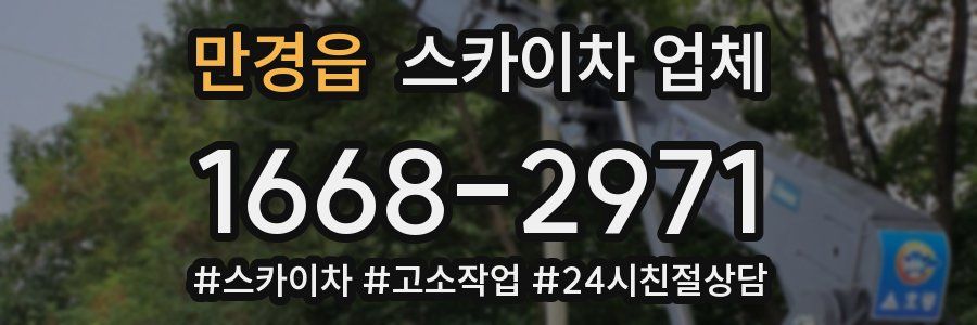 만경읍 스카이차 업체