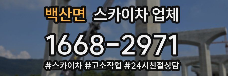 백산면 스카이차 업체