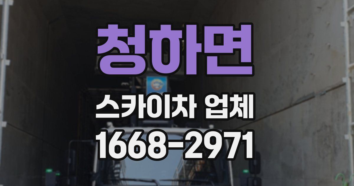 청하면 스카이차 업체