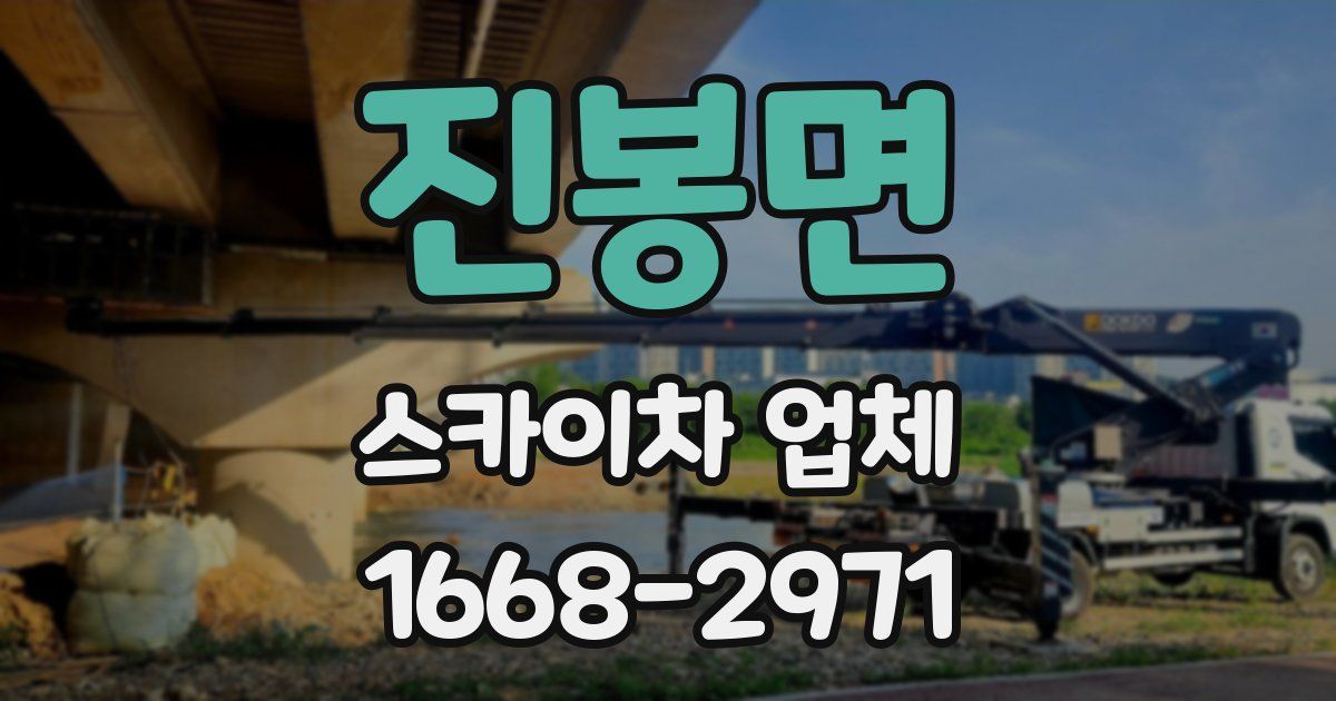 진봉면 스카이차 업체