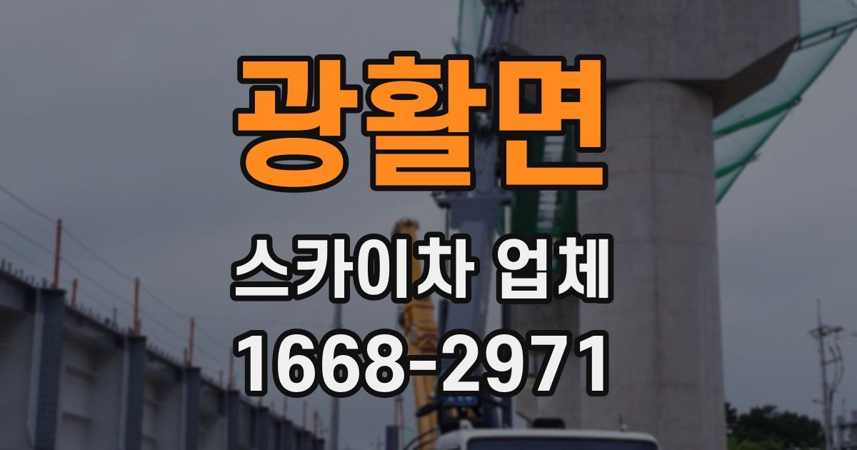 광활면 스카이차 업체
