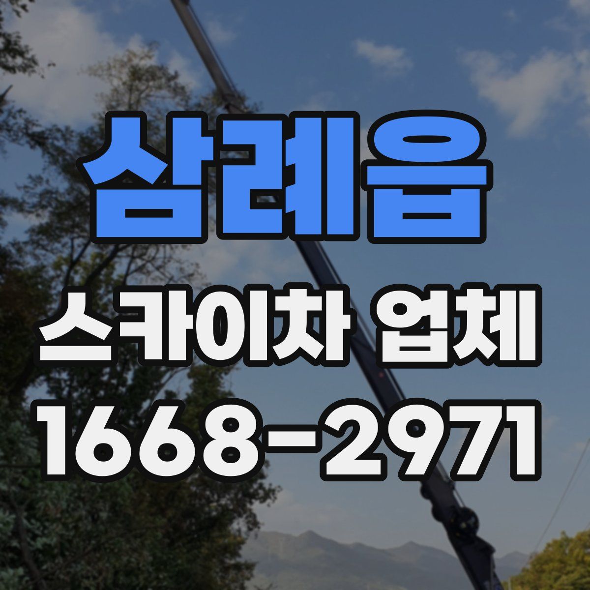 삼례읍 스카이차 업체