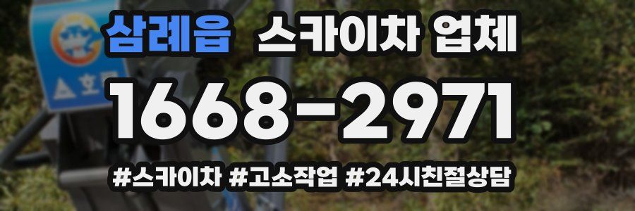 삼례읍 스카이차 업체