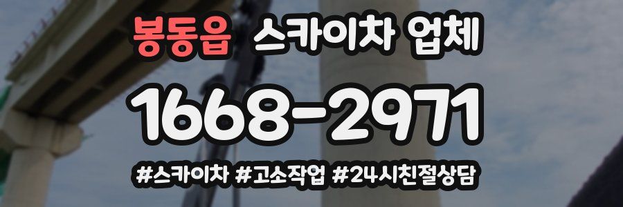 봉동읍 스카이차 업체