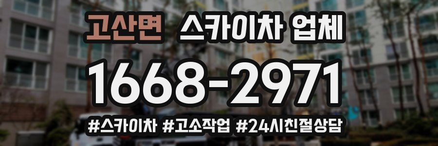 고산면 스카이차 업체