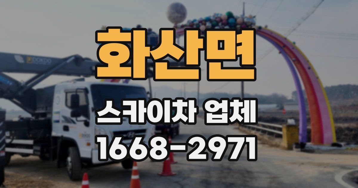 화산면 스카이차 업체