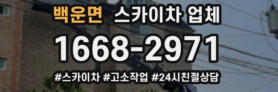 백운면 스카이차 업체