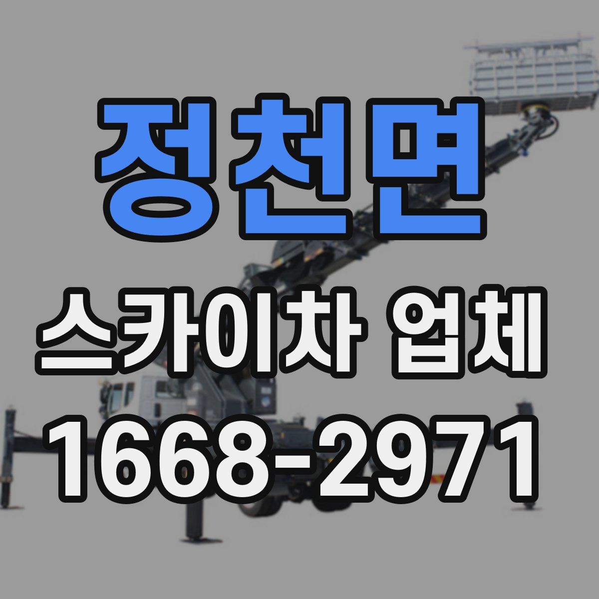 정천면 스카이차 업체