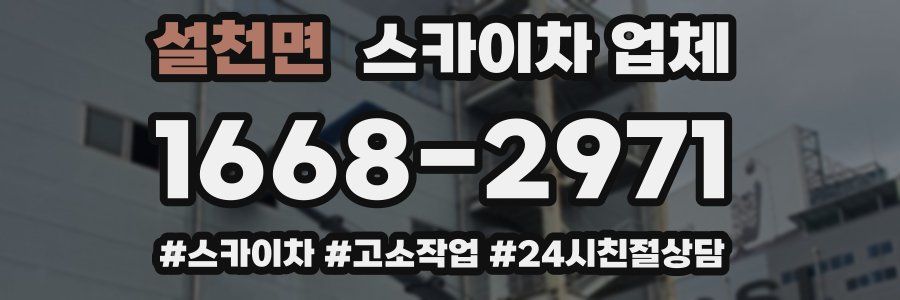 설천면 스카이차 업체