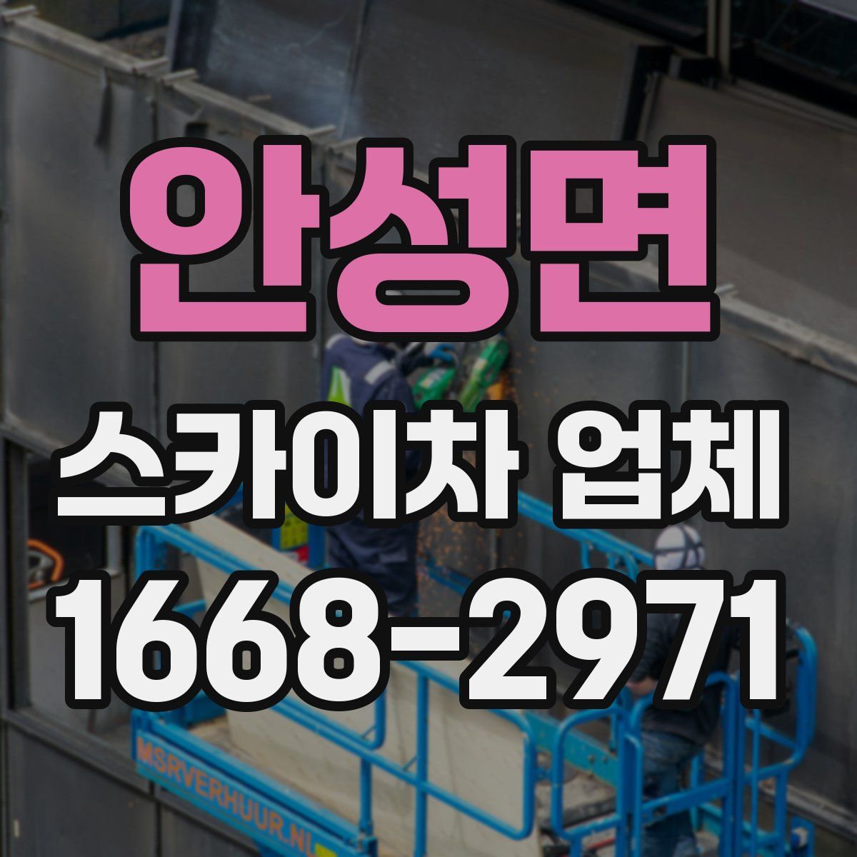 안성면 스카이차 업체