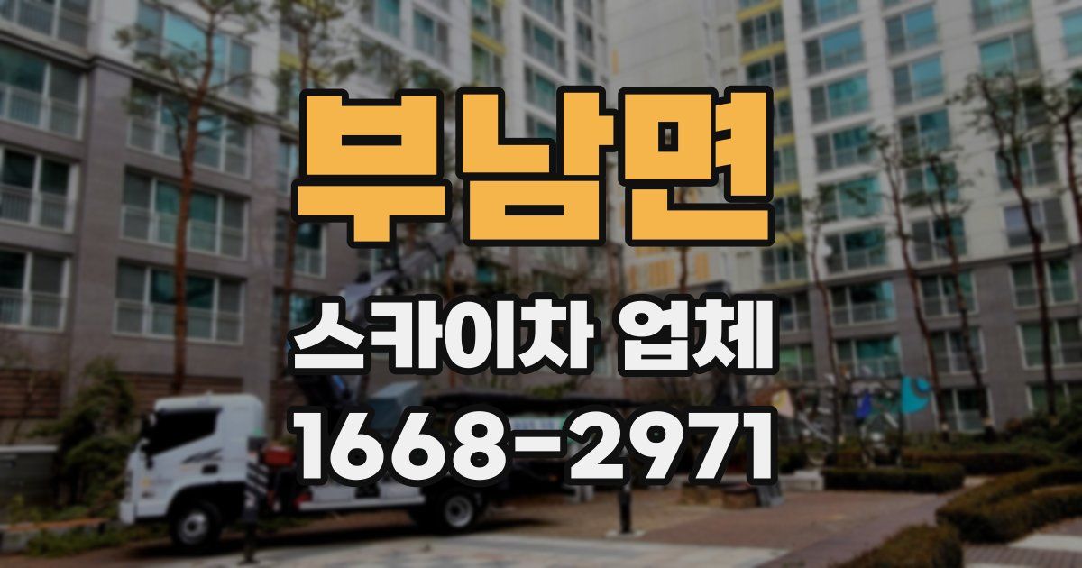 부남면 스카이차 업체