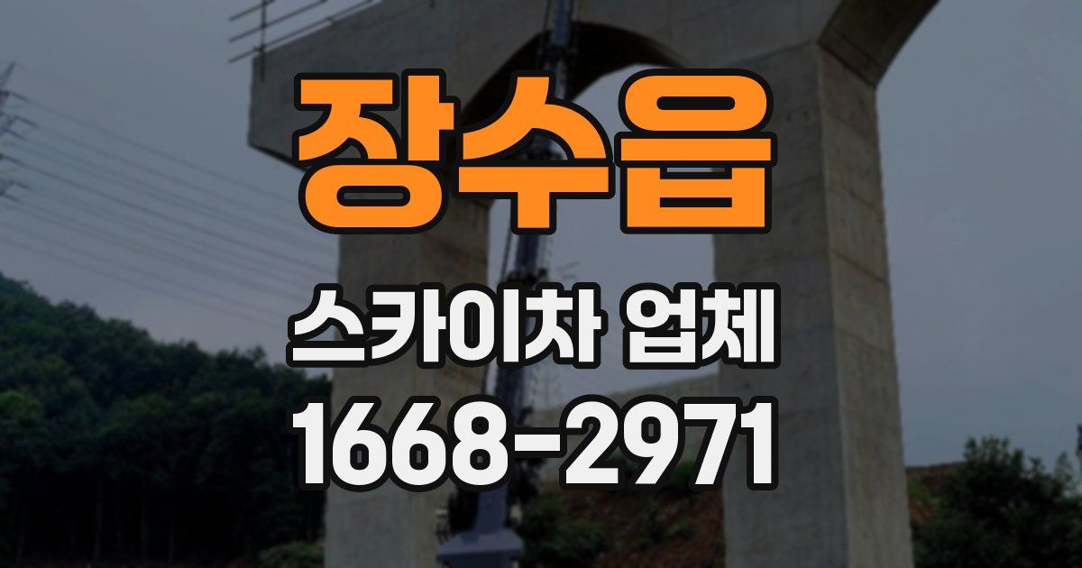 장수읍 스카이차 업체