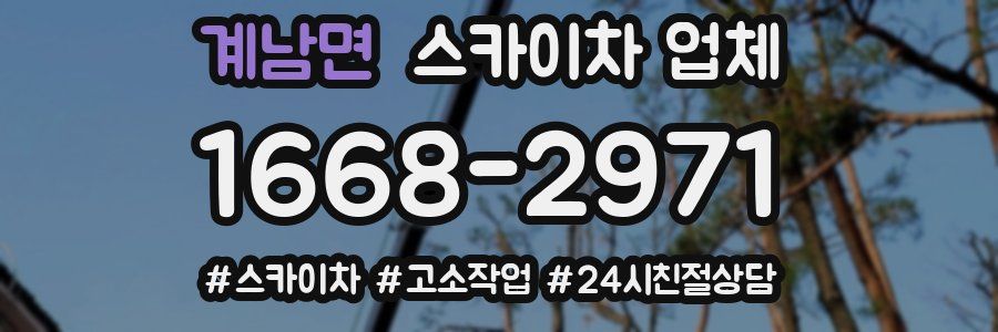 계남면 스카이차 업체