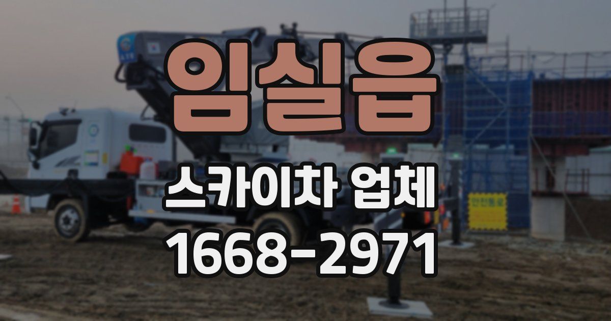 임실읍 스카이차 업체