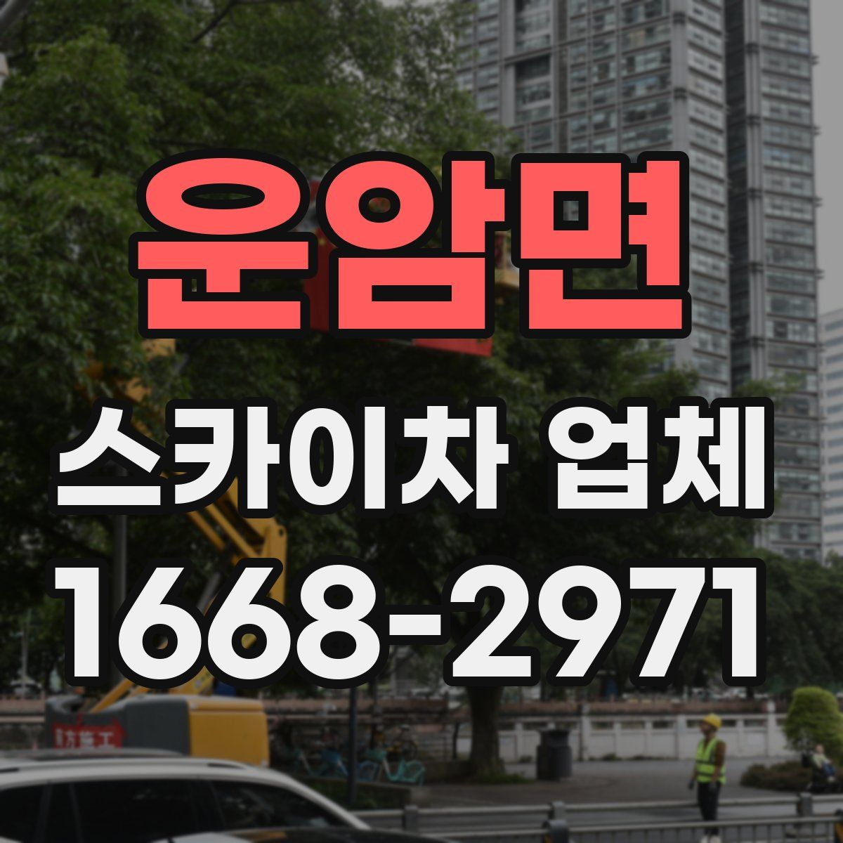 운암면 스카이차 업체