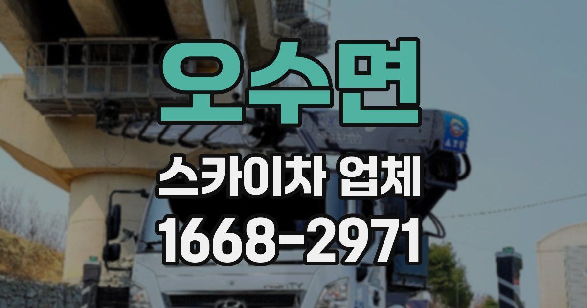 오수면 스카이차 업체