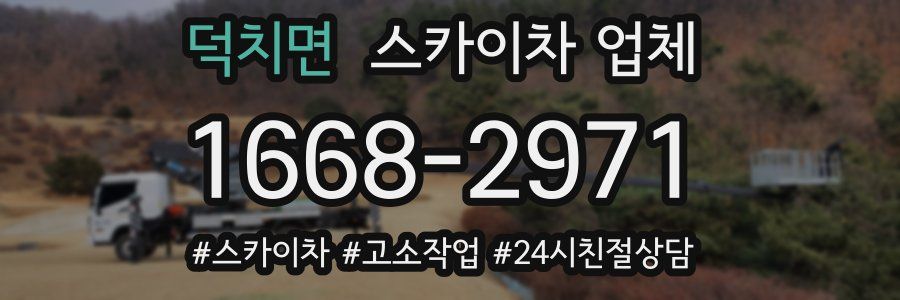 덕치면 스카이차 업체