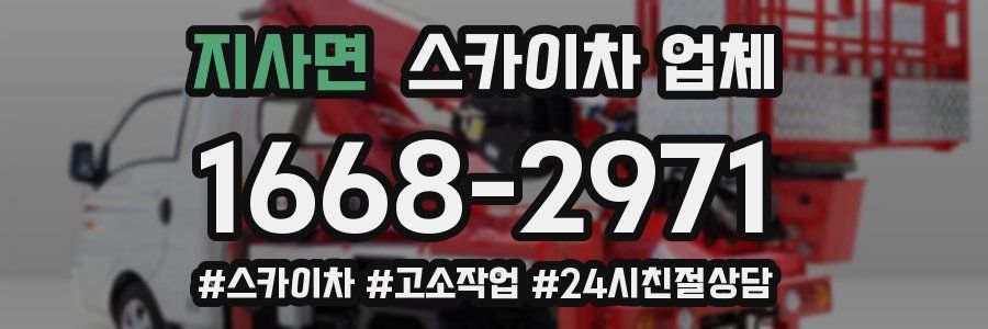 지사면 스카이차 업체