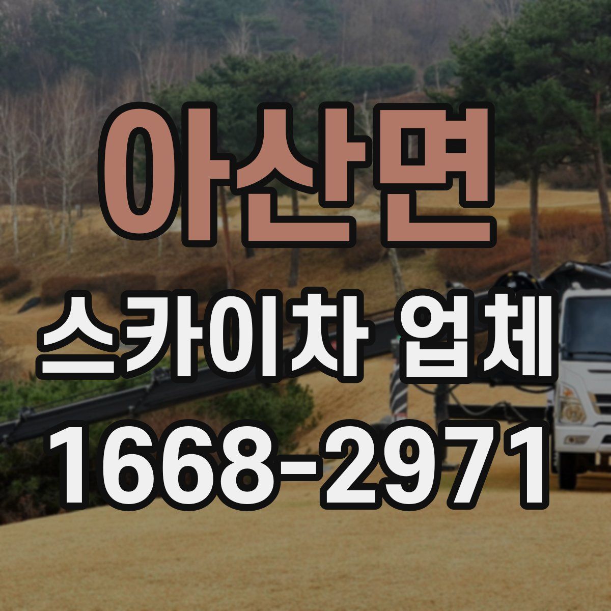 아산면 스카이차 업체