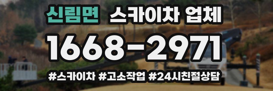 신림면 스카이차 업체