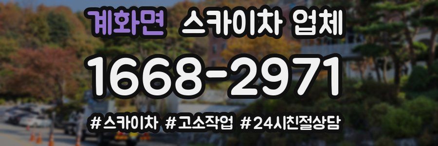 계화면 스카이차 업체