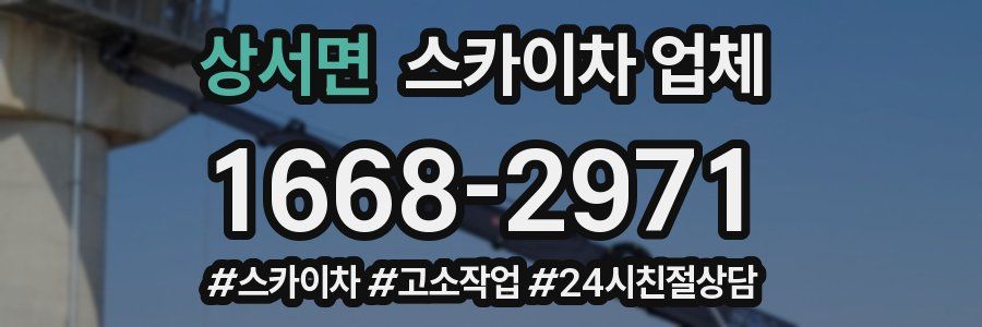 상서면 스카이차 업체