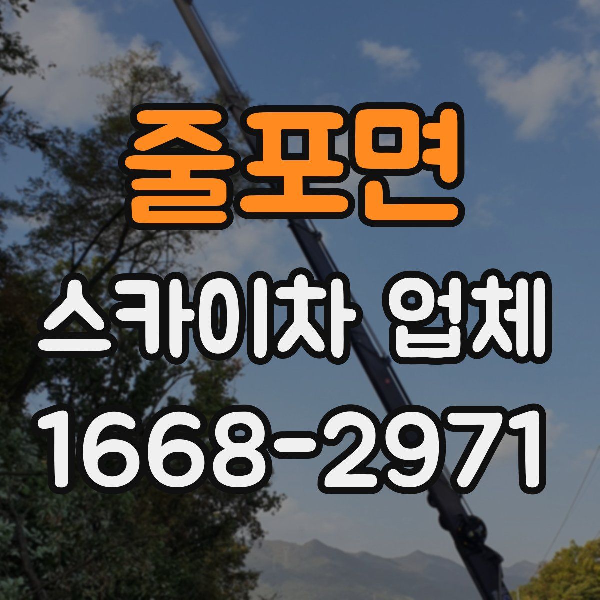 줄포면 스카이차 업체