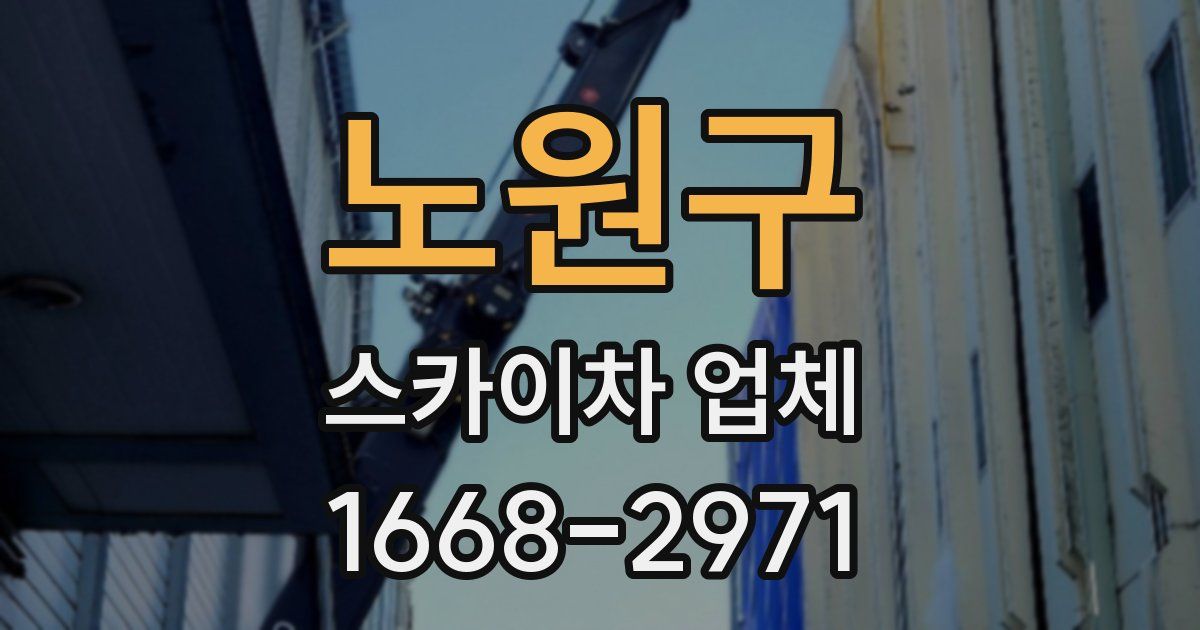노원구 스카이차 업체