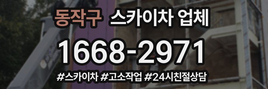 동작구 스카이차 업체